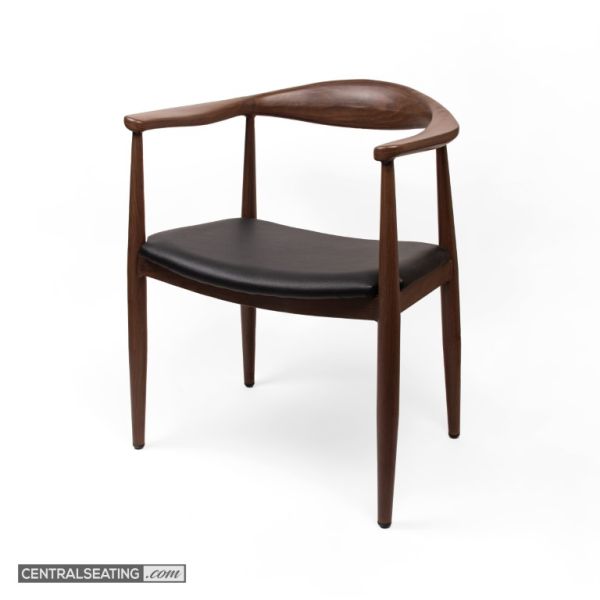 mid-century modern elbow chair with arm rest