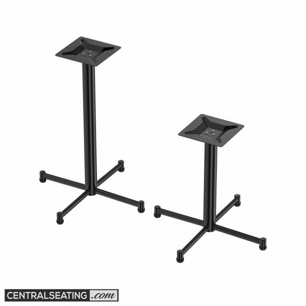 30"x30" Outdoor Steel Table Base, Black Finish TBO3030