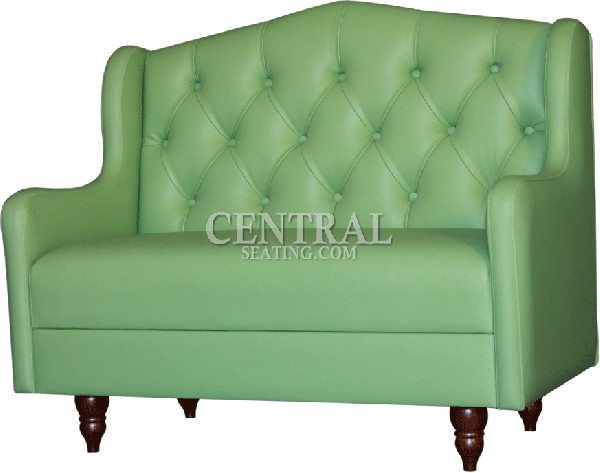 Elegant Tufted Back Restaurant Dining Booth with Arm Rest B1069