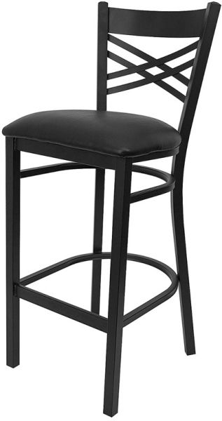 Double Cross Back Steel Barstool SB459