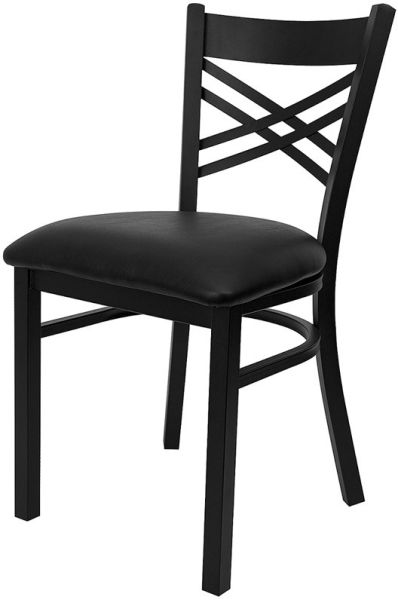 Double Cross Back Metal Restaurant Dining Chair SC459