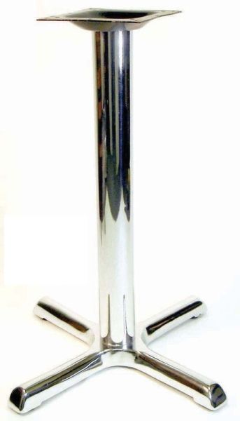 Steel Chrome Restaurant Table Base 22"x22" - TBC2222