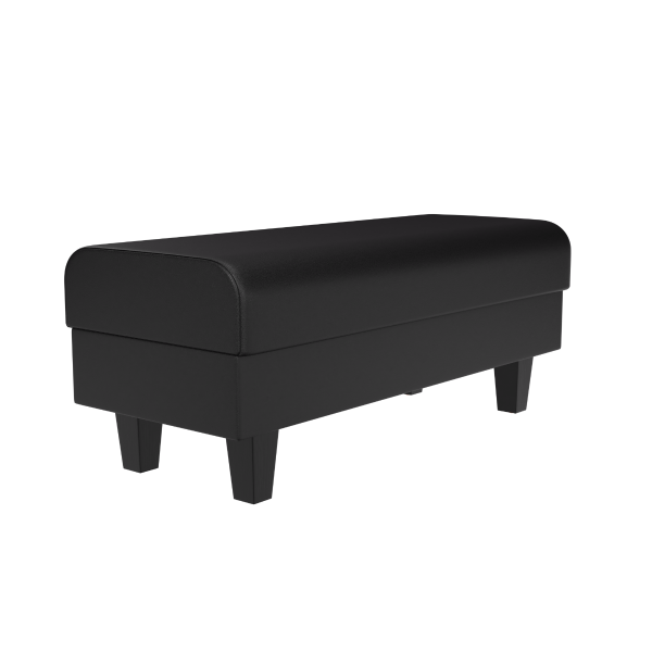 Classic Waiting Area Bench with Wood Legs BW316