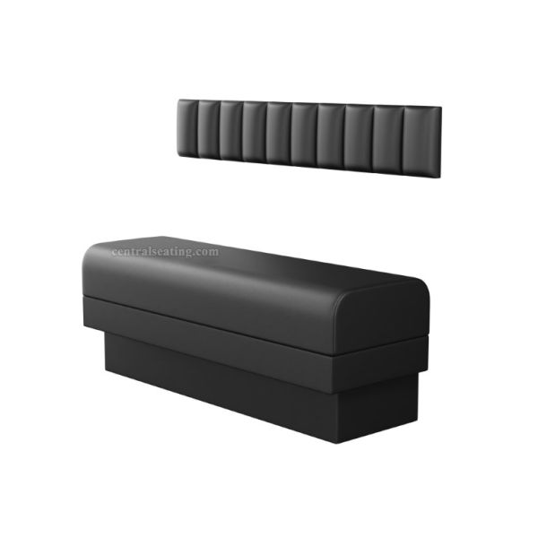 Space Saver Restaurant Booth, Floating Channel Back Cushion B1004-CFB