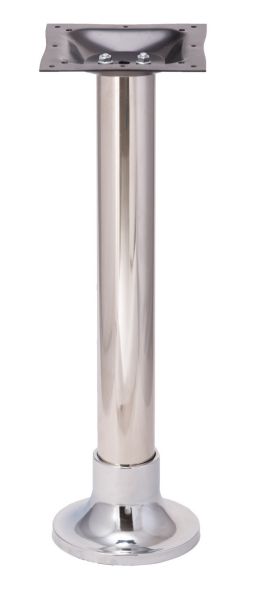 Chrome Bolt Down Table Base with Tulip Style Cover TBC0828-TULIP