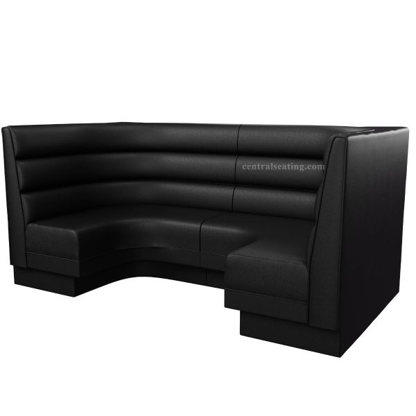 Horizontal Channel Back U Shaped Restaurant Booth B1008