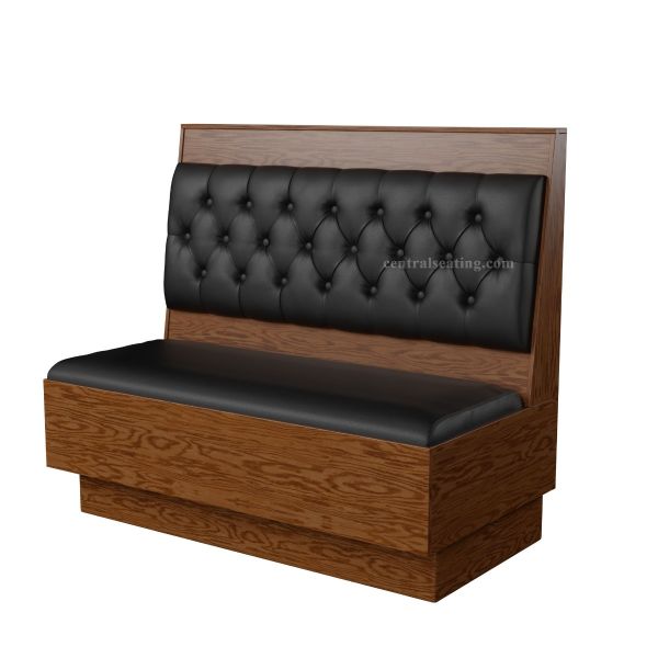 Wood Restaurant Booth with Diamond Tufted Cushion Back rest - B1014-DT