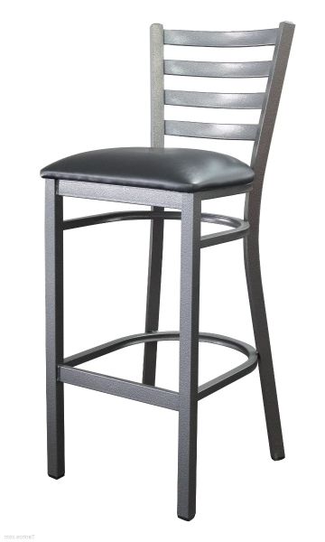 Silver Vein Ladderback Steel Barstool  SB144SV