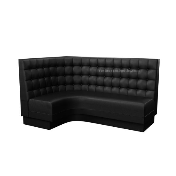 Square Biscuit Tufted Back L Shaped Restaurant Booth - B1012-SB