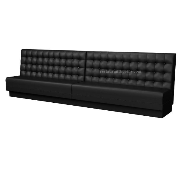 Banquette Restaurant Booth with Square Biscuit Tufting Back Design B1012-ST