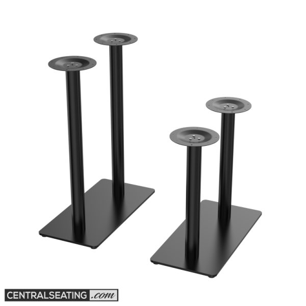 Rectangular Bottom Table Base, Black Powder Coated Finish TBFS1531