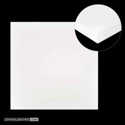 DUROlight Melamine Table Top, Matte Snow White Color - TLDSW