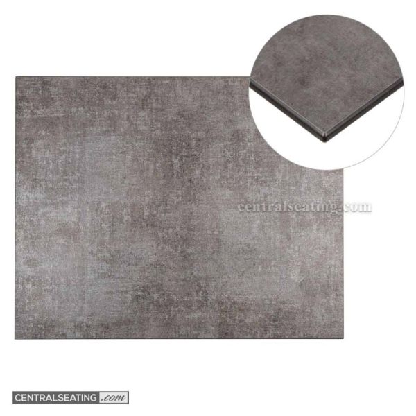 Sevelit Compact Outdoor Table Top,  Silver Fabric TPSF