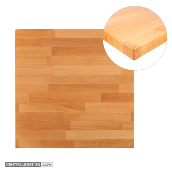natural color Butcher block table top for restaurant