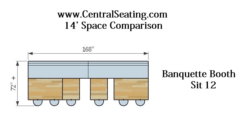 Hybrid Restaurant Booths Tables and Chairs Setup