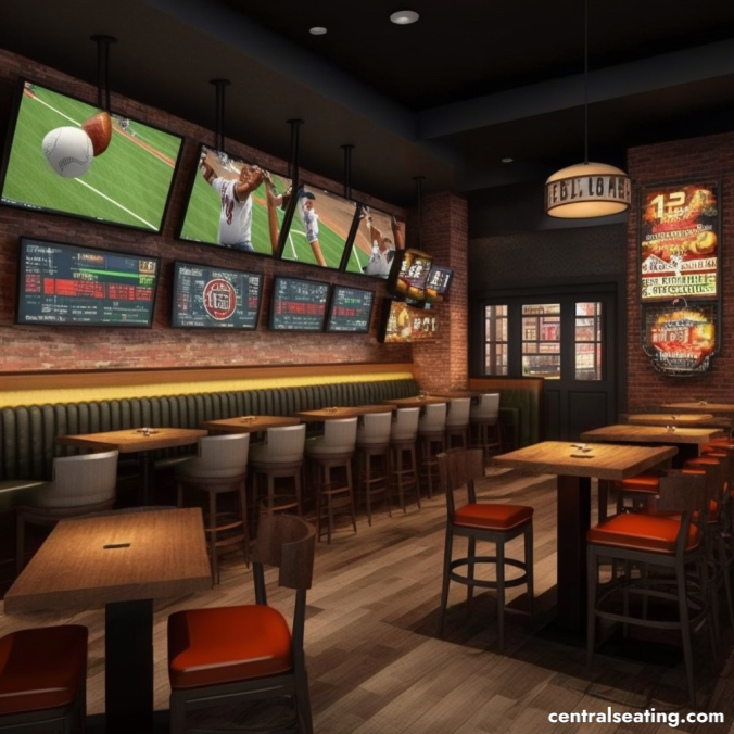 Sports Diner Restaurant Interior Design