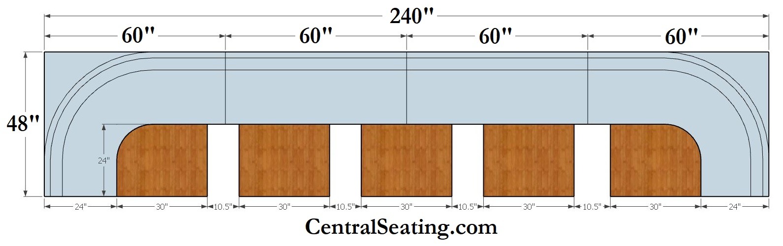 Table Size for 240
