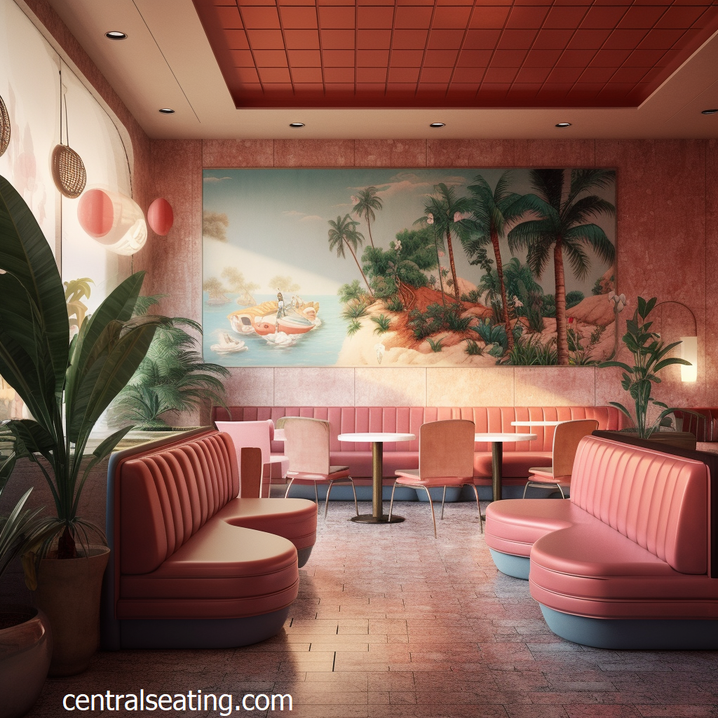 restaurant waiting area custom restaurant booth seating